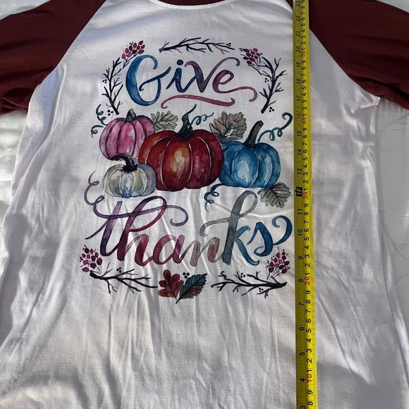 Ladies size S Thanksgiving shirt - Picture 3 of 4
